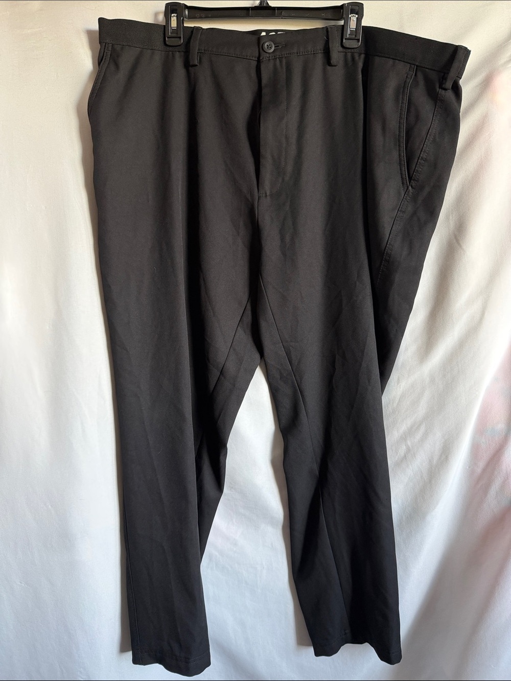 Men's Black Dress Pants - Tailored Straight Leg